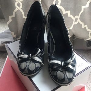 Coach Signature C black/white Jacquard 7.5